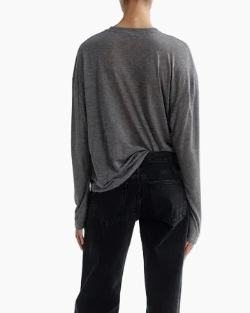 SASHA TEE - GREY HEATHER