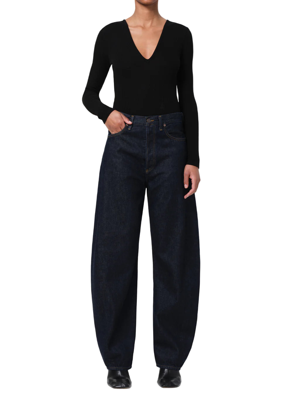 LUNA PIECED JEAN - RINSE