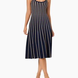 IRECIA SWEATER DRESS - NAVY STRIPE