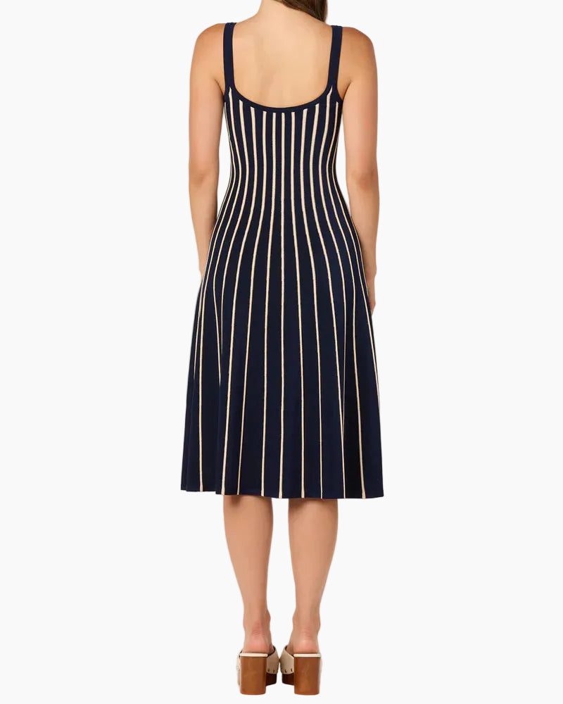 IRECIA SWEATER DRESS - NAVY STRIPE