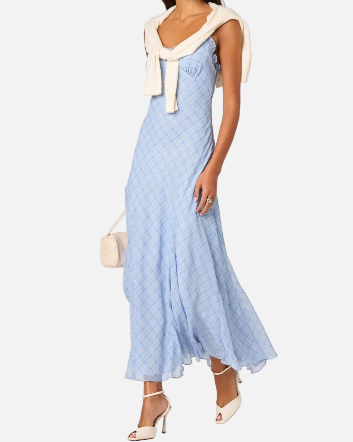 MAERYN DRESS - BLUE PLAID