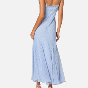 MAERYN DRESS - BLUE PLAID
