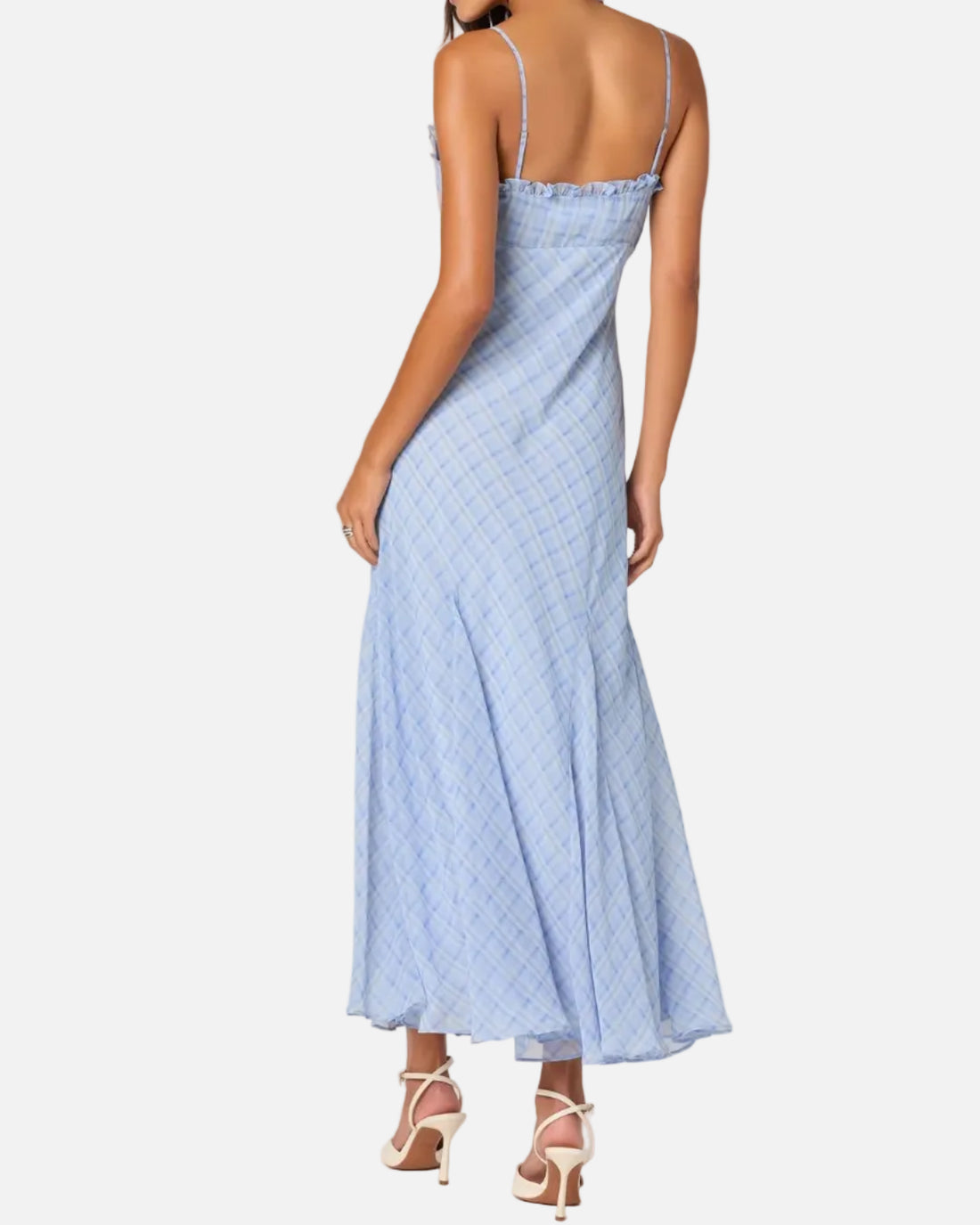 MAERYN DRESS - BLUE PLAID