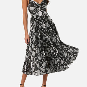 SAORISE DRESS - BLACK SILVER
