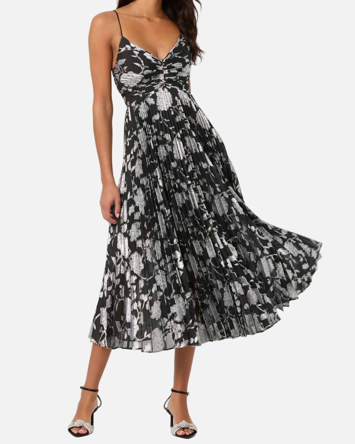 SAORISE DRESS - BLACK SILVER