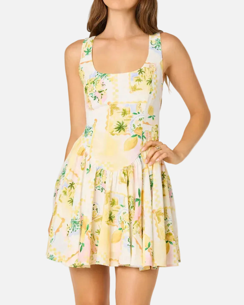 REINA DRESS - LEMON PARADISE