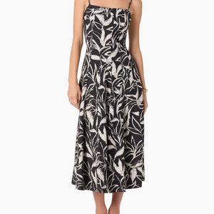 TRISHA DRESS - BLACK FLORAL