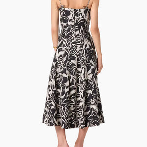 TRISHA DRESS - BLACK FLORAL