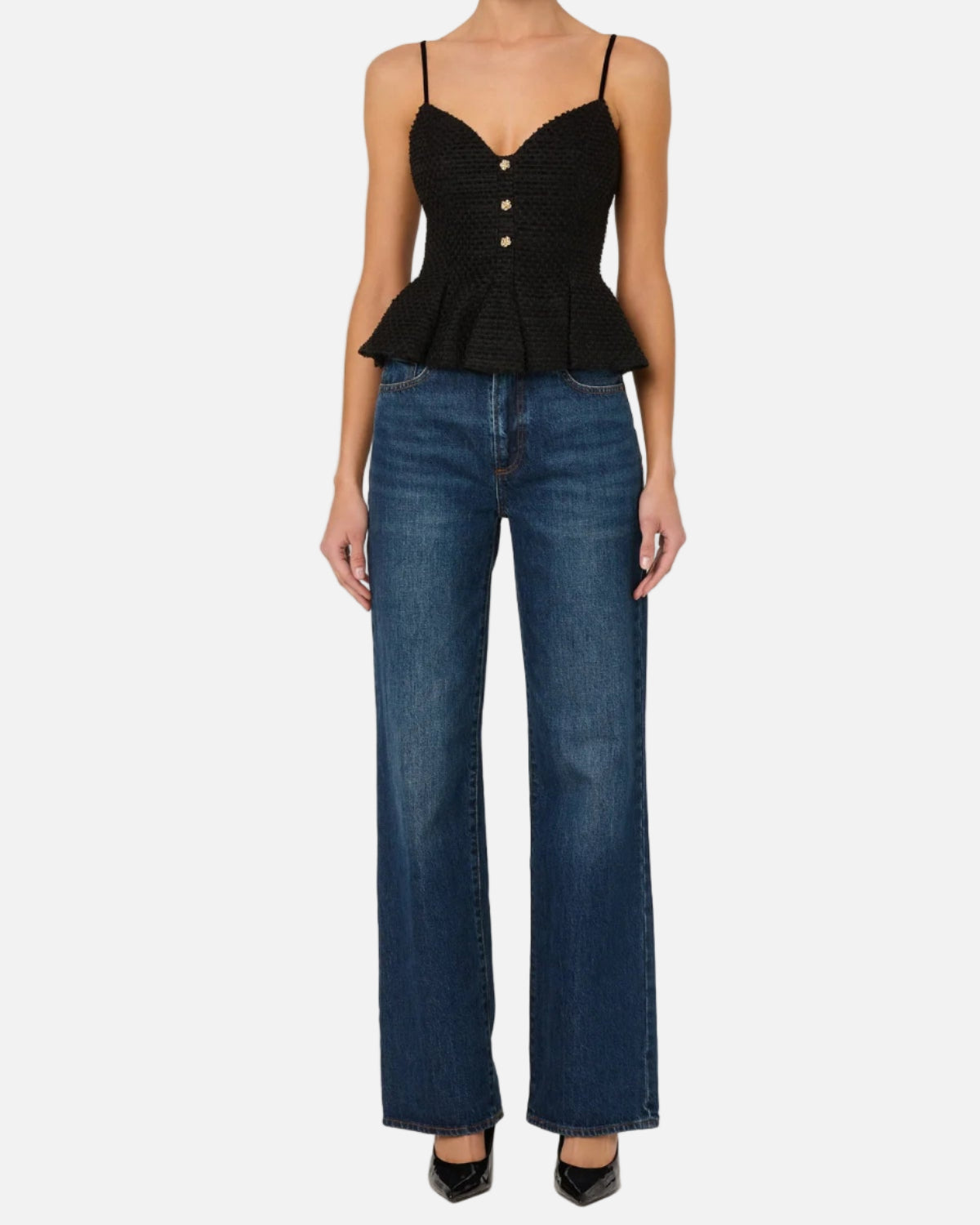 PAISLEE TOP - BLACK