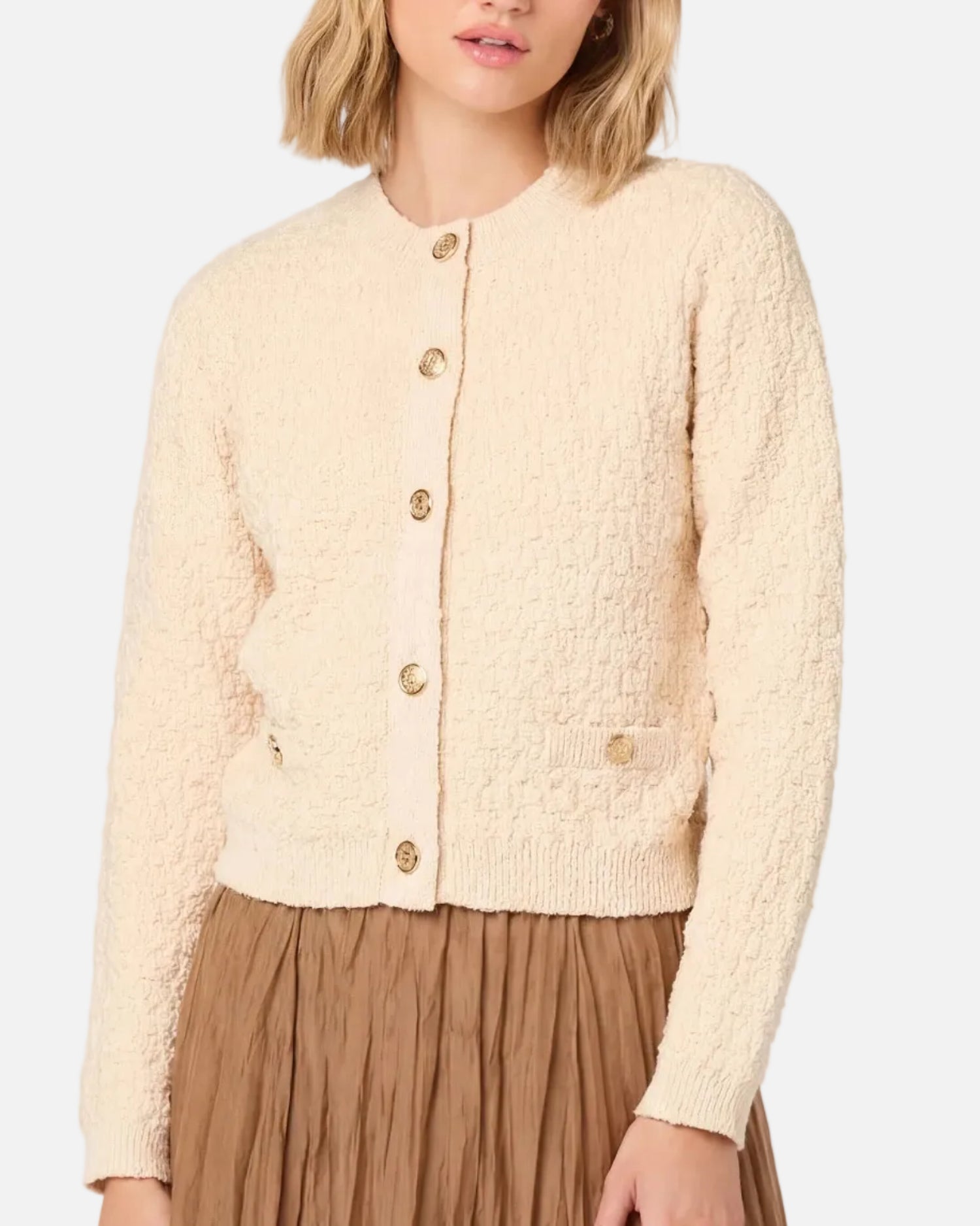 DARTHY CARDIGAN - CREAM