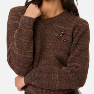 DASIA SWEATER - BROWN