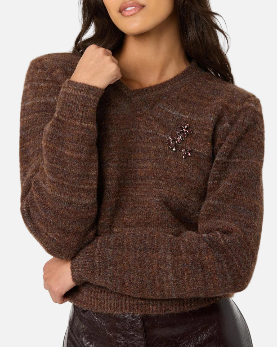 DASIA SWEATER - BROWN