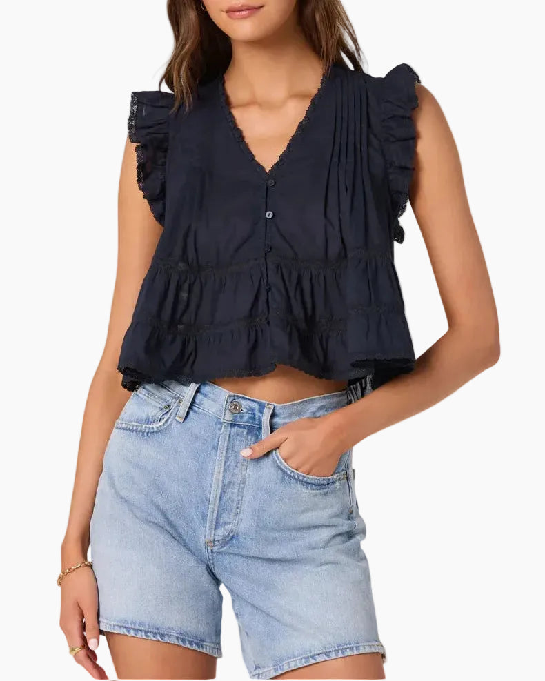 JULIE TOP - NAVY