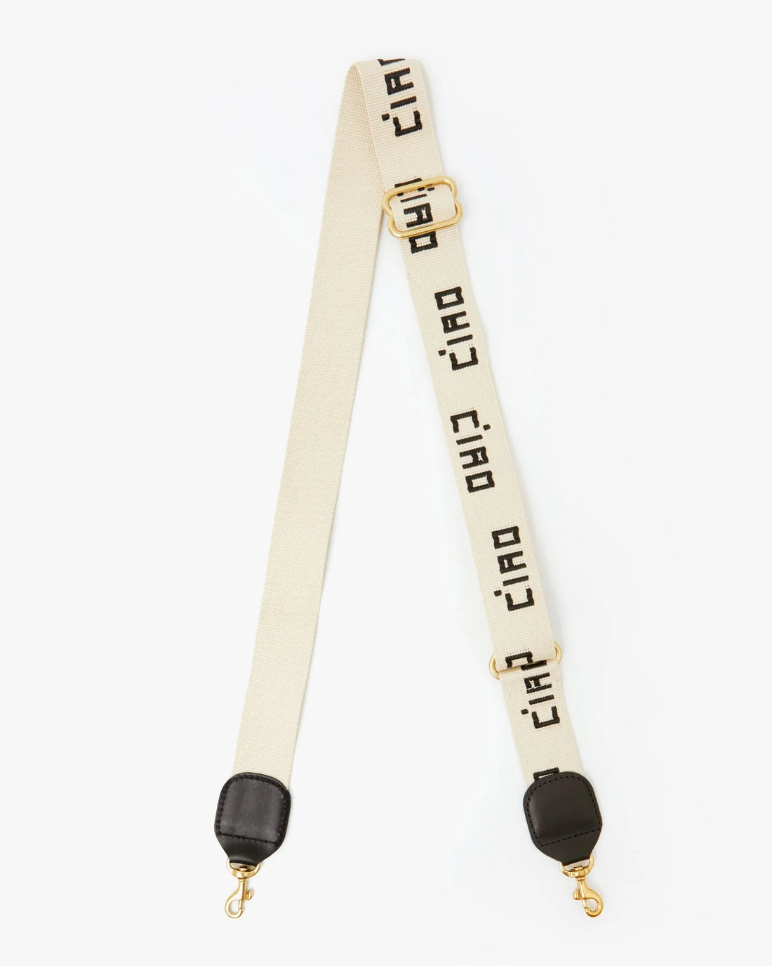 ADJUSTABLE CROSSBOSY STRAP - NATURAL/BLACK CIAO