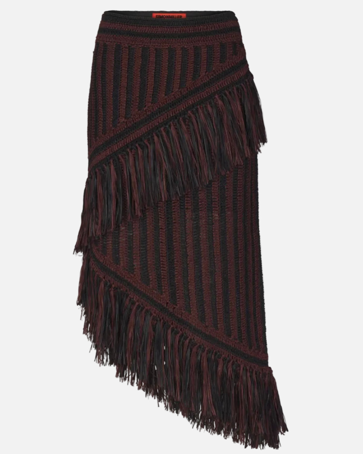 BEJA MIDI SKIRT - CHOCO/BROWN/BLACK COMBO