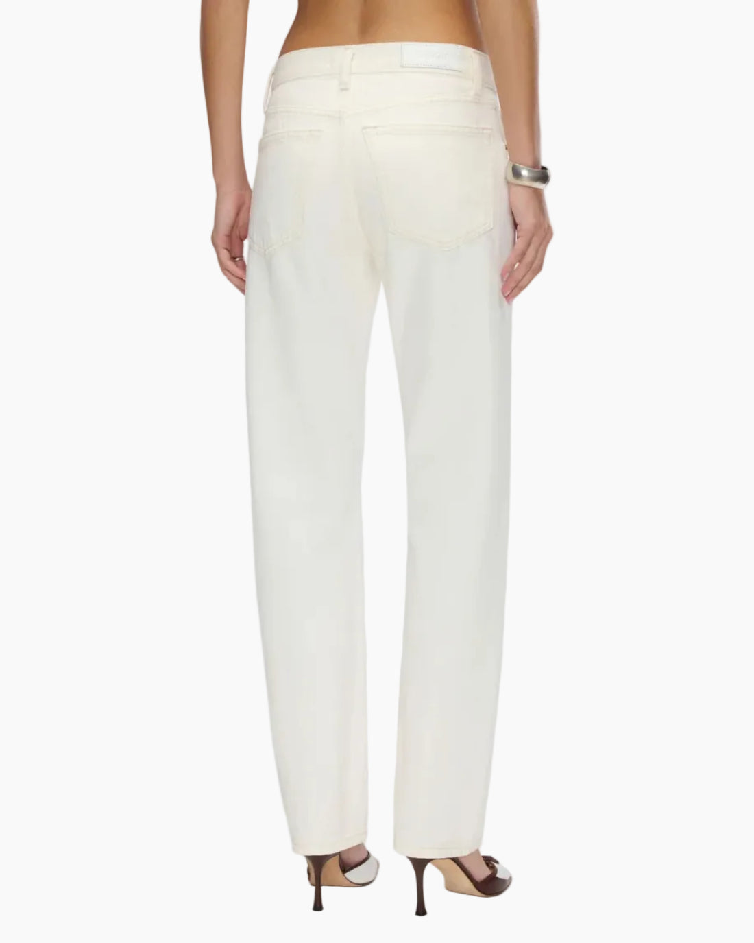 MID RISE BLONDIE CROP - CREMA