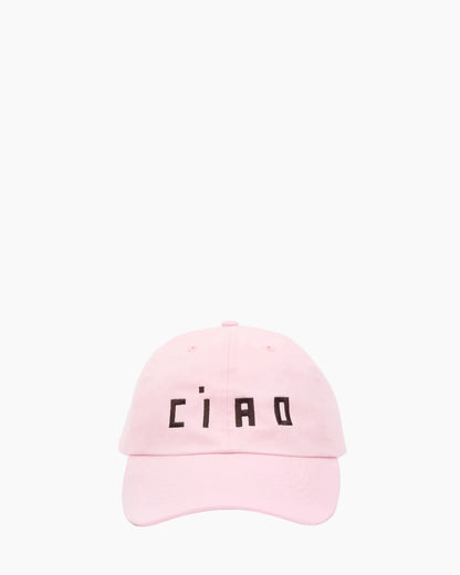 BASEBALL HAT - EMROIDERED CIAO LIGHT PINK