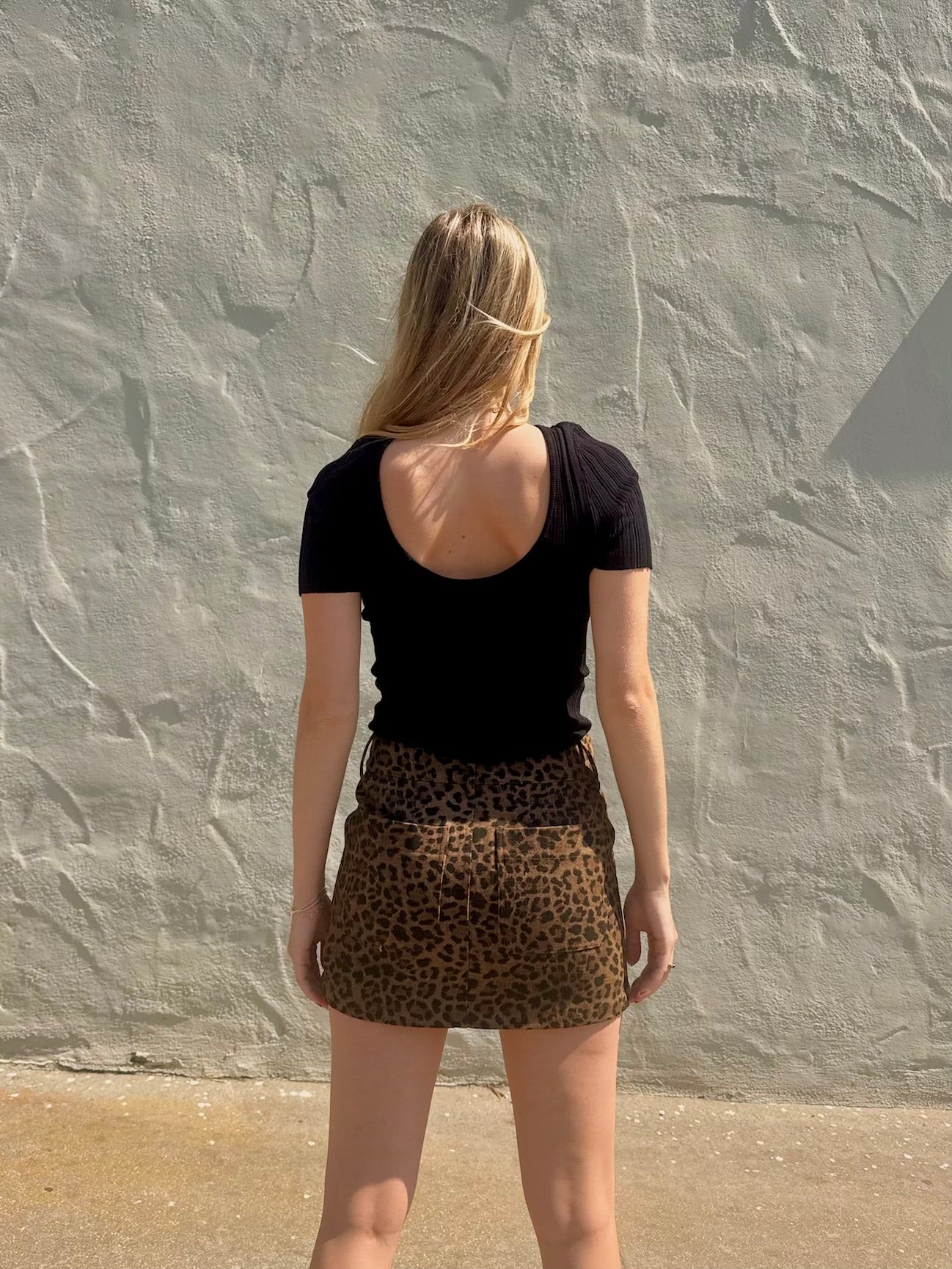 KAIROS SKIRT - BROWN CHEETAH PRINT