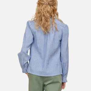 CHRISSIE L/S TOP - BLUE STRIPE