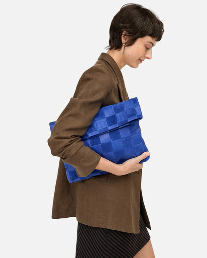 CARRYALL CLUTCH W/ TABS - LAGOON