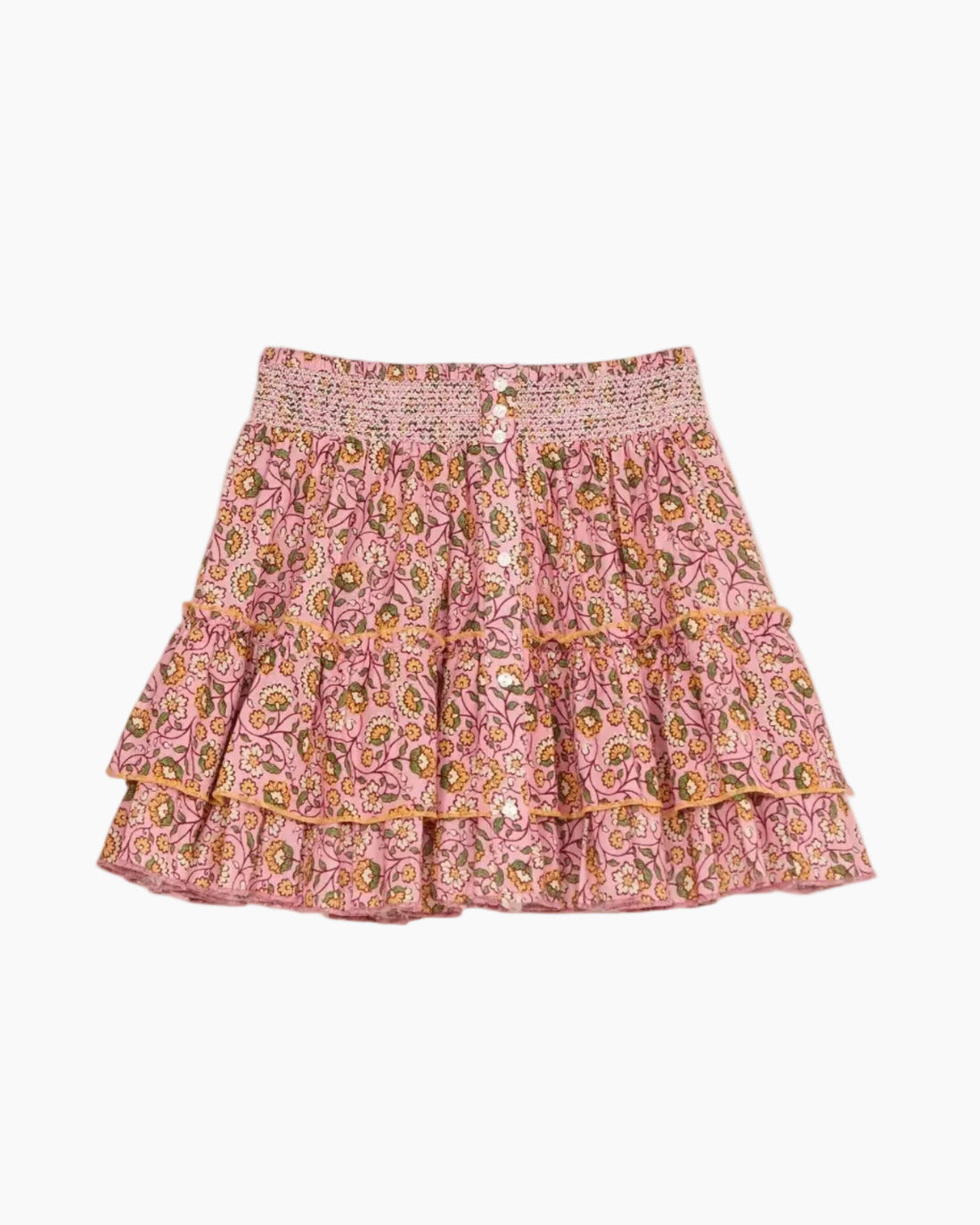 CECI PRINT MINI SKIRT - PINK