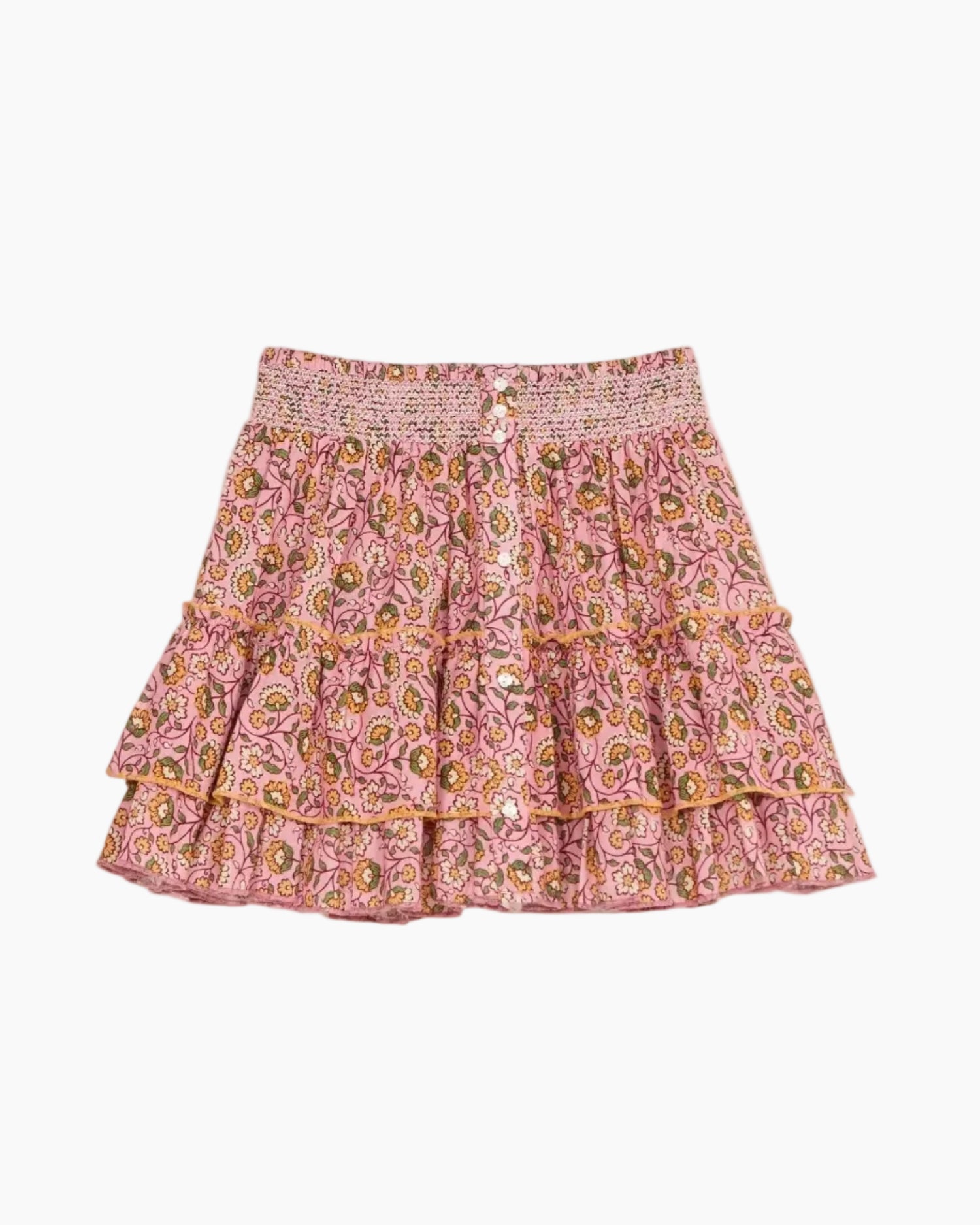 CECI PRINT MINI SKIRT - PINK