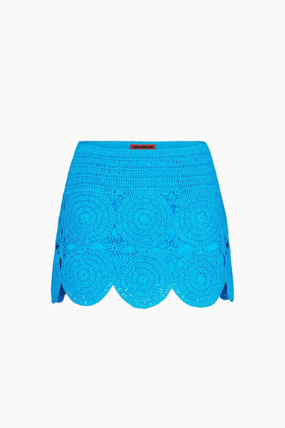 BEEP BEEP MINI SKIRT - ADRIATIC BLUE