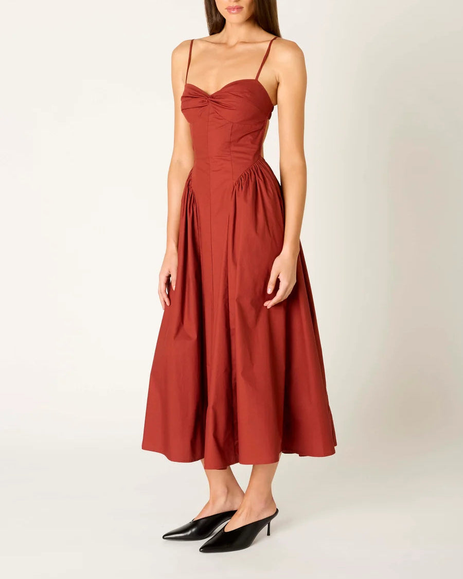 DESTENE DRESS - CINNAMON