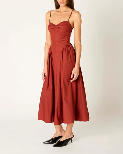 DESTENE DRESS - CINNAMON