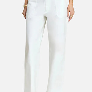 ANGELIQUE DENIM PANT - WHITE