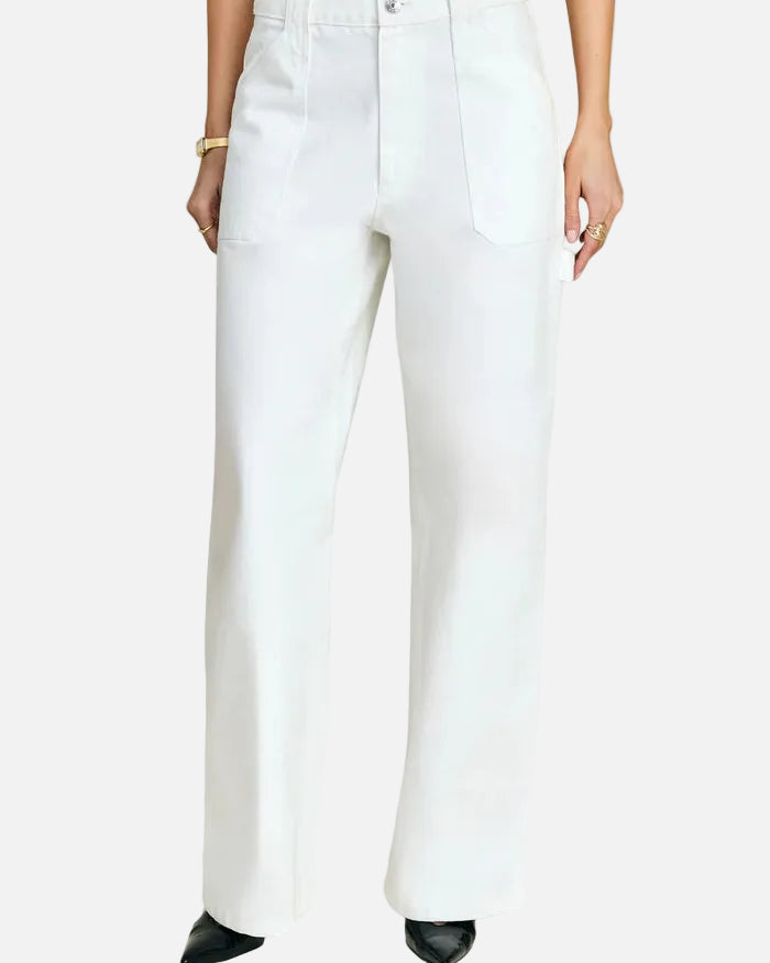 ANGELIQUE DENIM PANT - WHITE