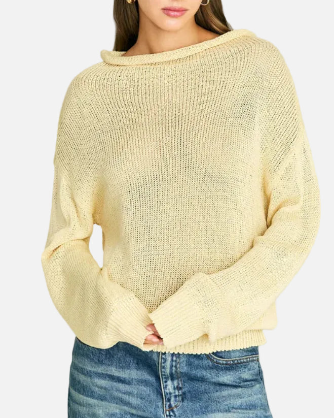 ORO KNIT SWEATER - BUTTER
