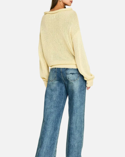 ORO KNIT SWEATER - BUTTER