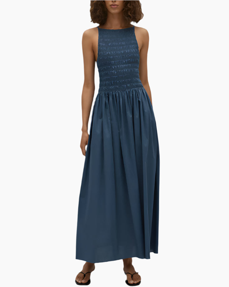 LAIA MAXI DRESS - VINTAGE NAVY
