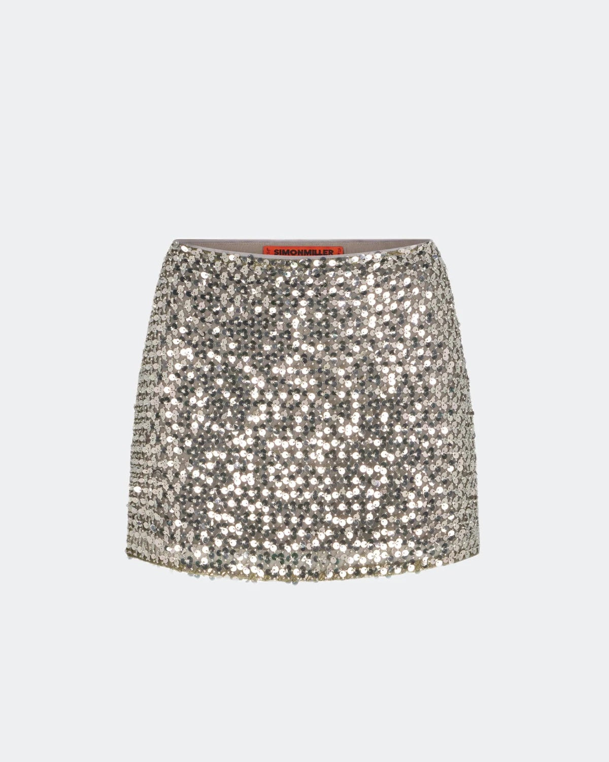 DIZZY SEQUIN SKIRT - SATELLITE SILVER