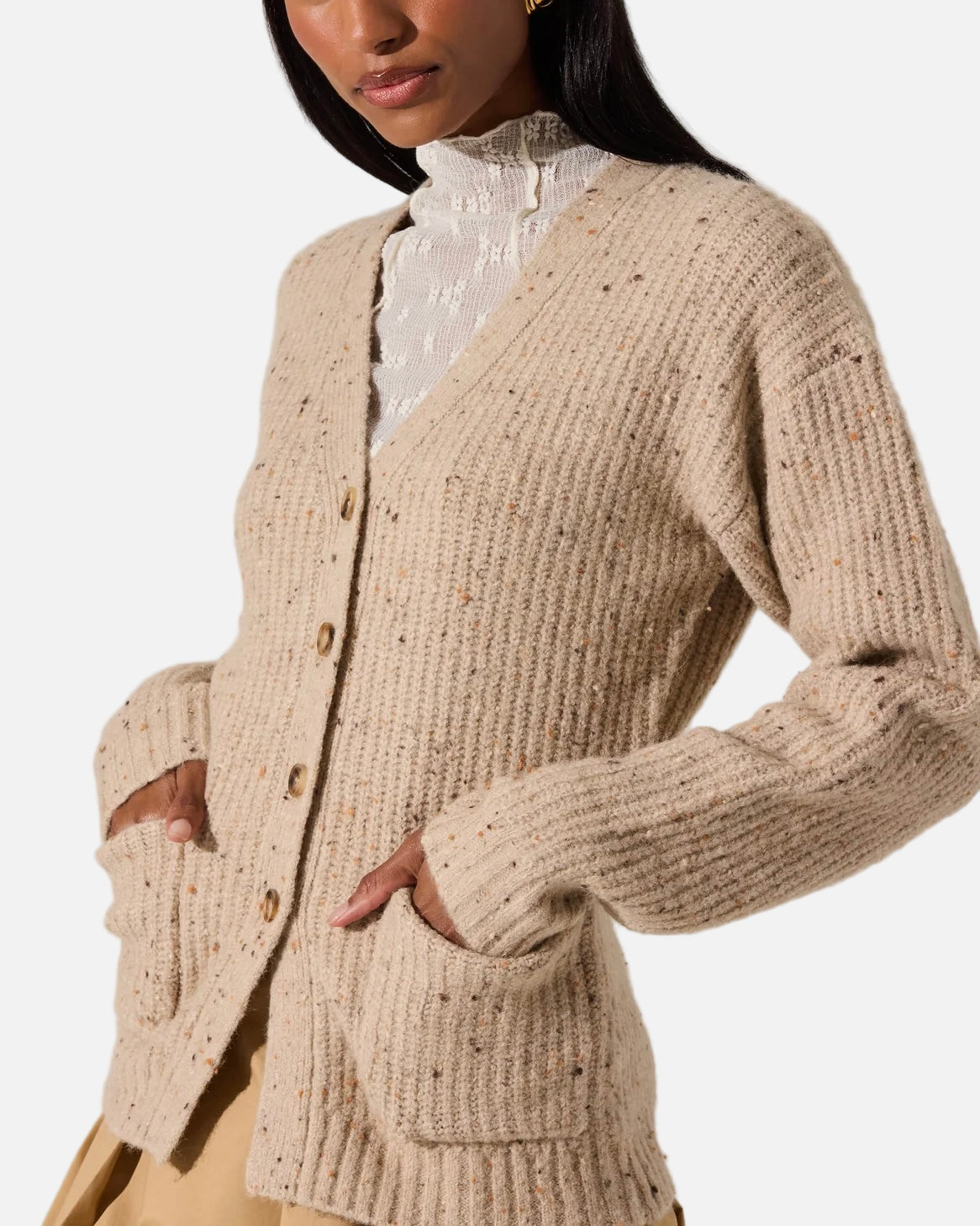 SAFFI SWEATER - OATMEAL MULTI