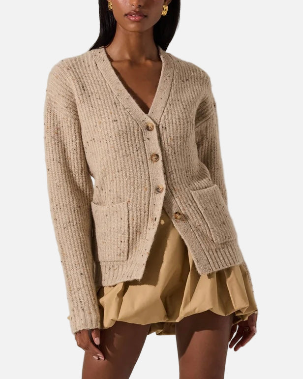 SAFFI SWEATER - OATMEAL MULTI