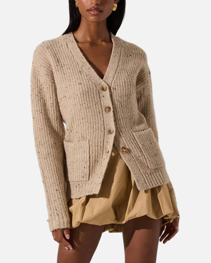 SAFFI SWEATER - OATMEAL MULTI
