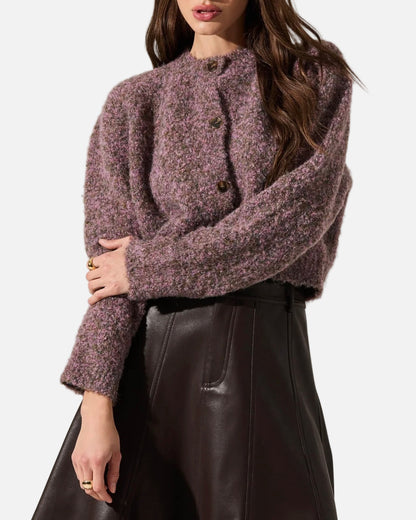 SEBILLE CARDIGAN - LILAC OLIVE