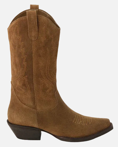 GAUCHO WESTERN BOOT - BROWN SUEDE