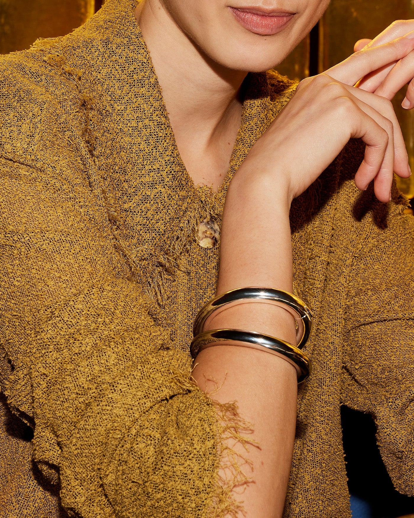 GIA MEGA BANGLE - SILVER