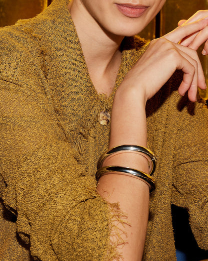 GIA MEGA BANGLE - SILVER