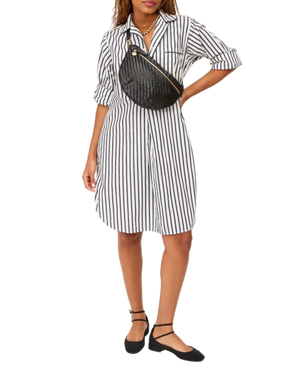 GRANDE FANNY - BLACK WOVEN ZIG-ZAG
