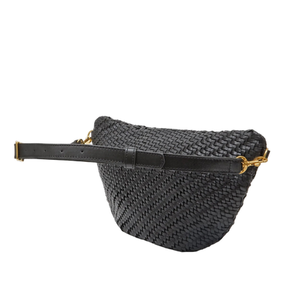 GRANDE FANNY - BLACK WOVEN ZIG-ZAG