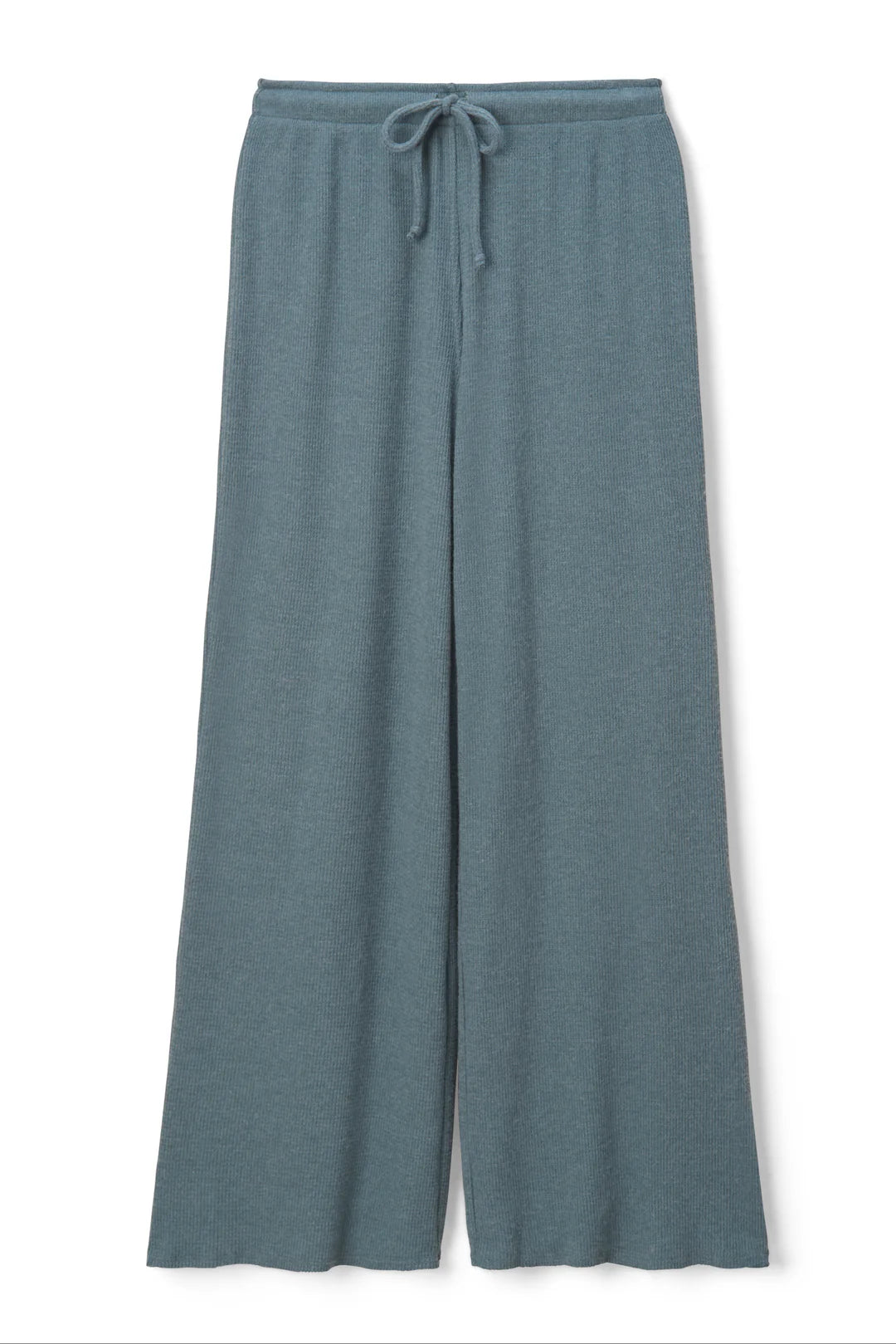 MADDIE WAFFLE DRAWSTRING PANT - SLATE