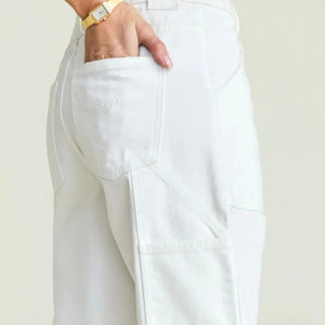 ANGELIQUE DENIM PANT - WHITE