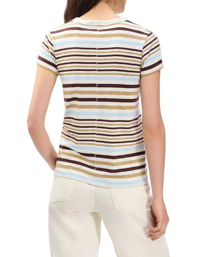 SLUB STRIPED TEE - IVORY MULTI