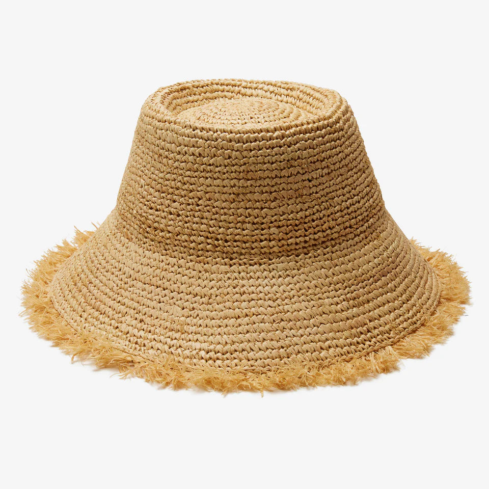 BORA BORA RAFFIA BUCKET - NATURAL