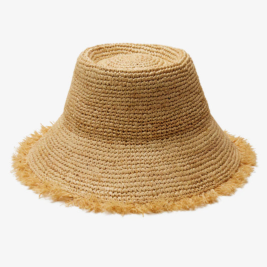 BORA BORA RAFFIA BUCKET - NATURAL
