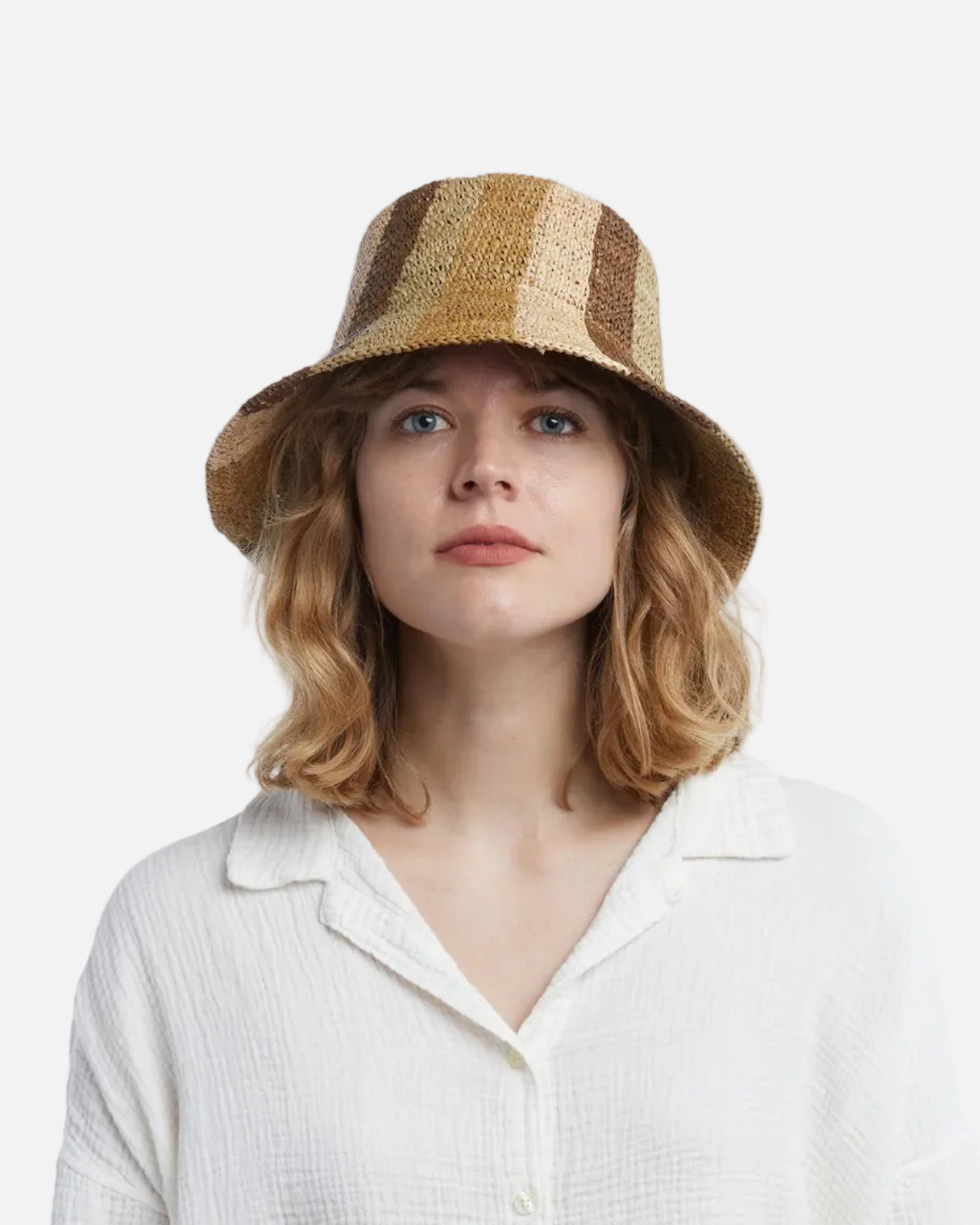 BAILEY HAT - NATURAL CAMEL CHOCOLATE